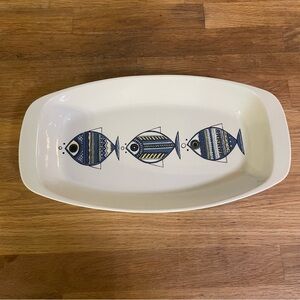 SOLD Vintage MCM Villeroy & Boch Viking Fish Baking Dish